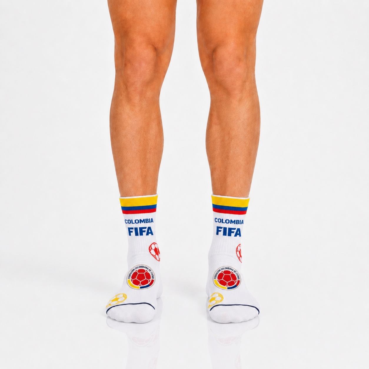 Unisex FIFA 2026 Colombia Soccer Fan Sports Themed SocksUnisex FIFA 2026 Colombia Soccer Fan Sports Themed Socks - Image 3