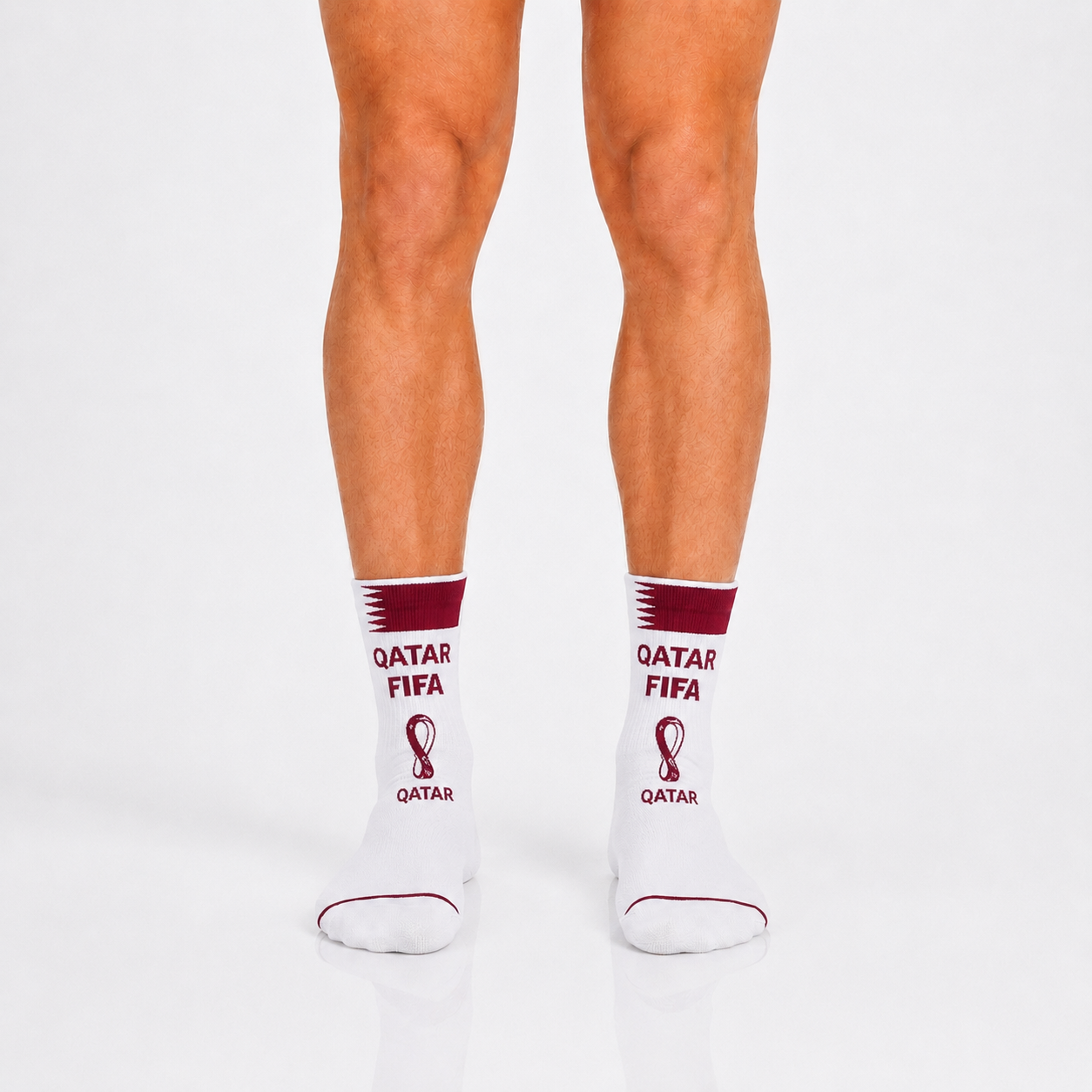 Unisex FIFA 2026 Qatar Soccer Fan Sports Themed SocksUnisex FIFA 2026 Qatar Soccer Fan Sports Themed Socks - Image 3