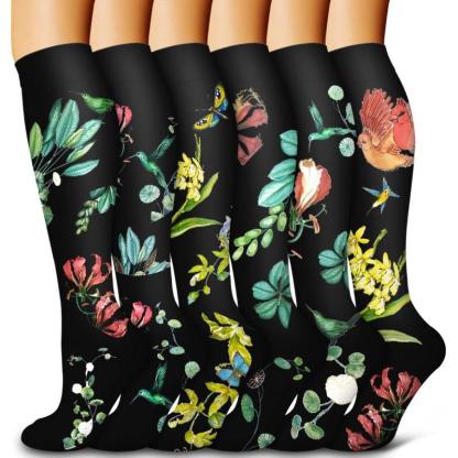 6 Pack Copper Compression Socks – Support and Circulation Boost