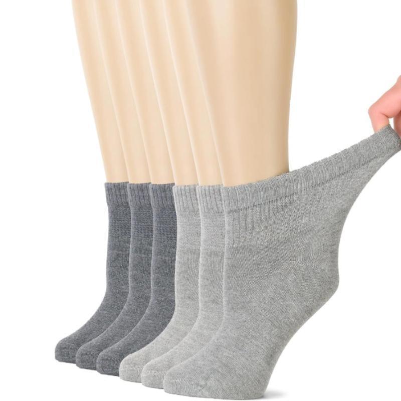 6 Pairs Bamboo Stretchy Diabetic Socks – All-Day Comfort and Support