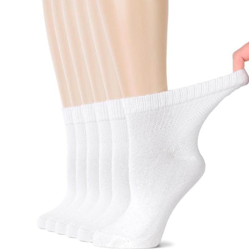 6 Pairs Bamboo Stretchy Diabetic Socks – All-Day Comfort and Support