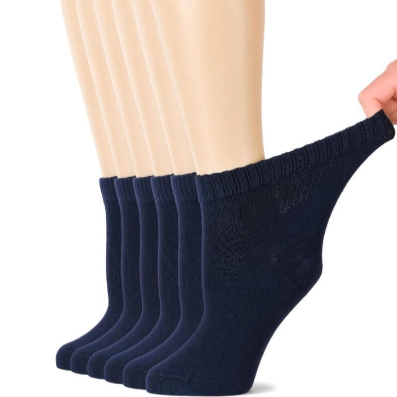 6 Pairs Bamboo Stretchy Diabetic Socks – All-Day Comfort and Support