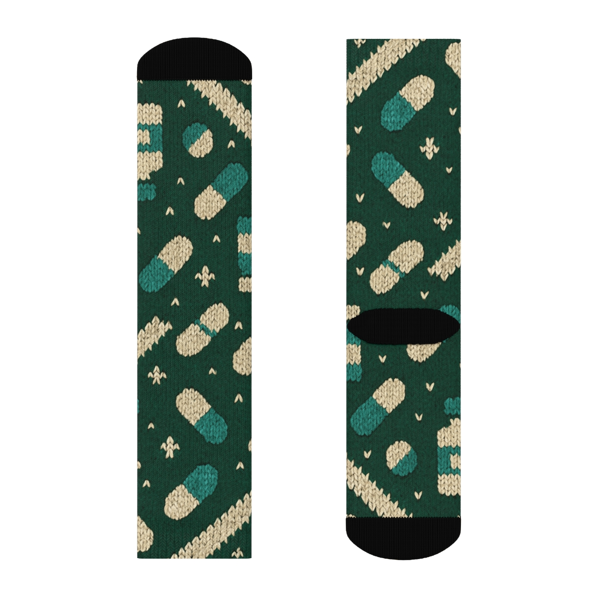 Pharmacist Constellation Capsule Knit unique graphic crew socks