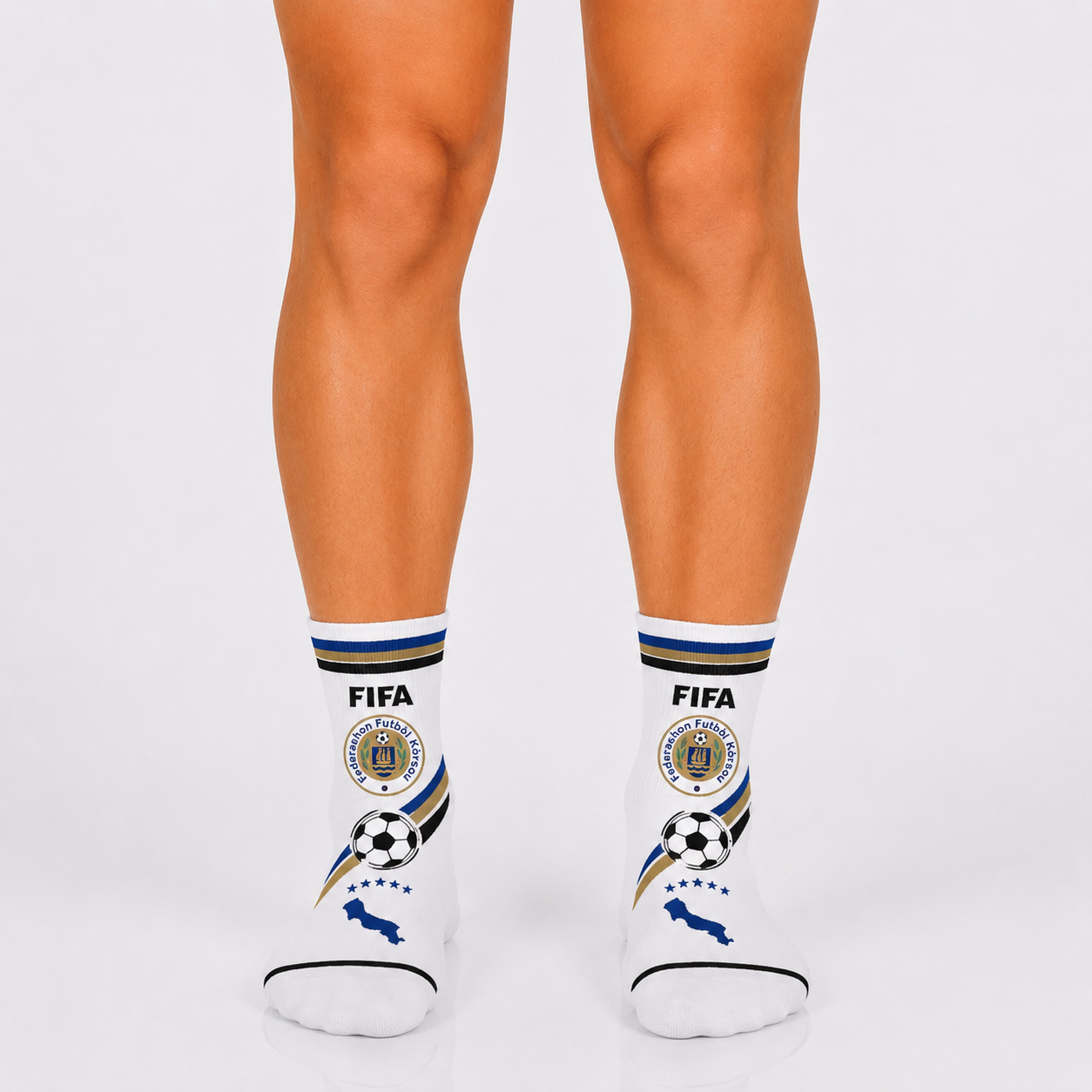 Unisex FIFA 2026 Curaçao Soccer Fan Sports Themed SocksUnisex FIFA 2026 Curaçao Soccer Fan Sports Themed Socks - Image 3