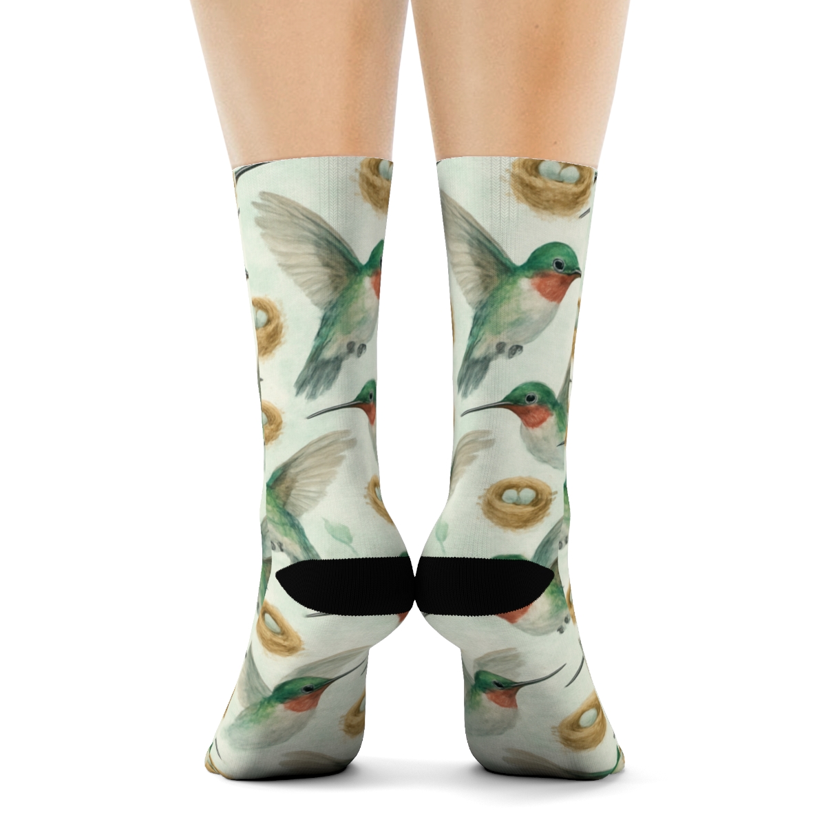 Hummingbird Nectar Loop Scatter stylish athletic crew socks