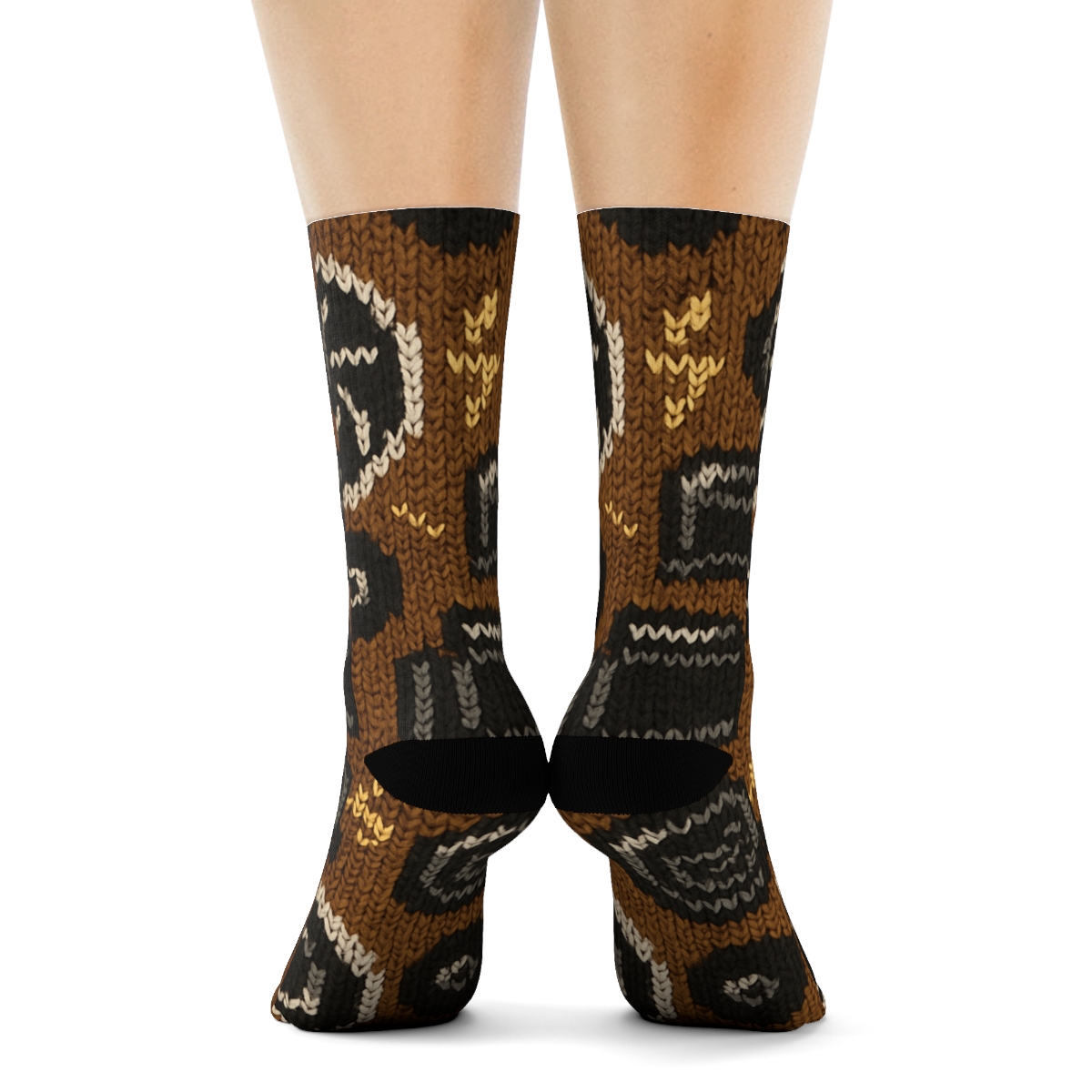 Knitted Shutter Buttons For Photographer Joy personalized crew socks