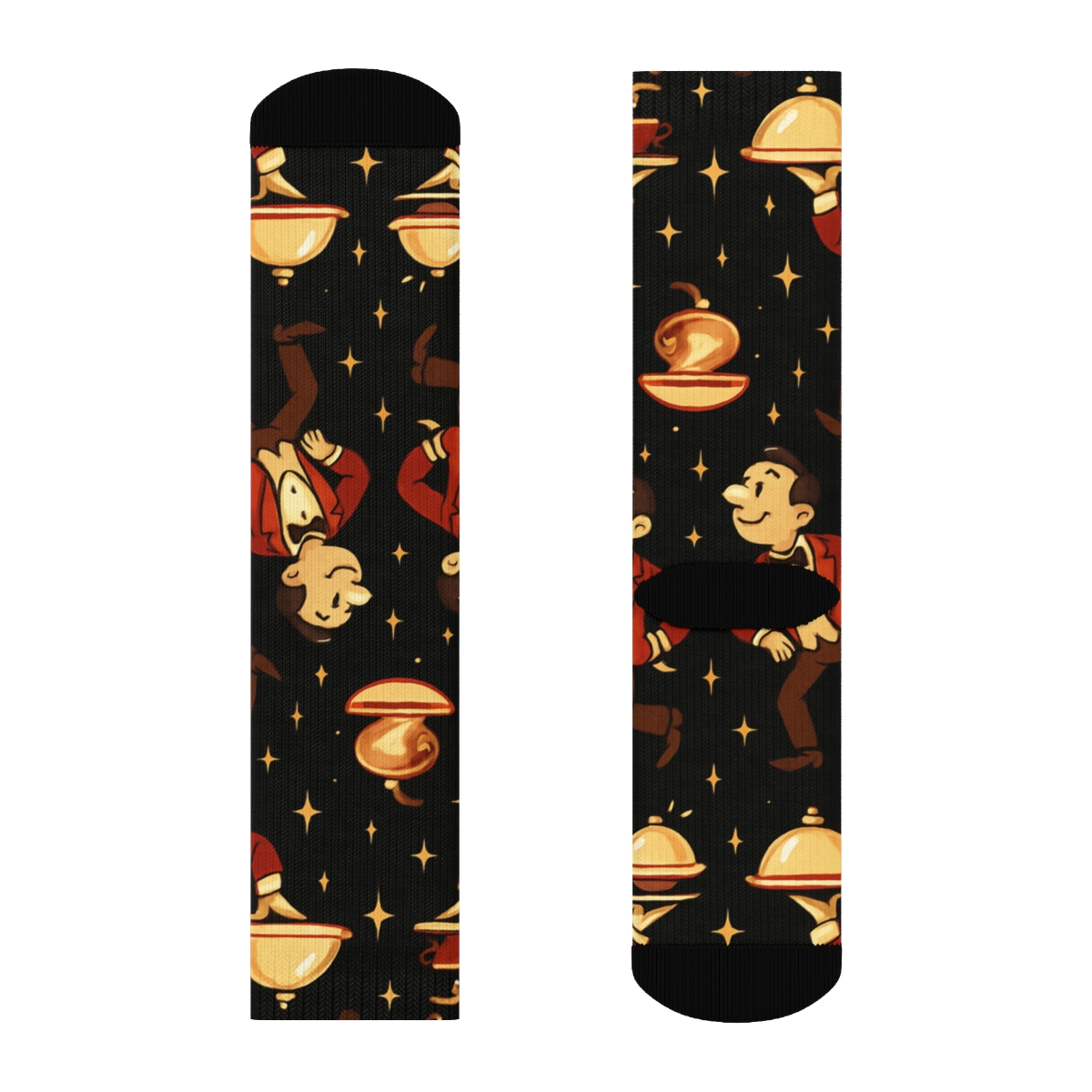 Constellation Waiter Service Pattern custom crew socks
