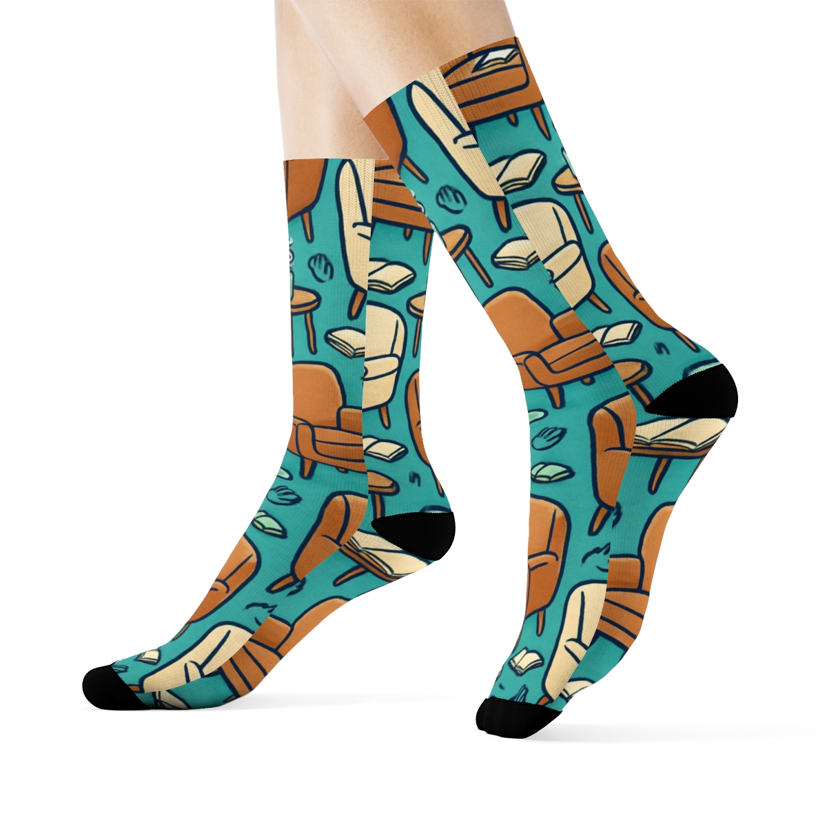 Therapy Chair Tessellation For Counselor Calm stylish athletic crew socks