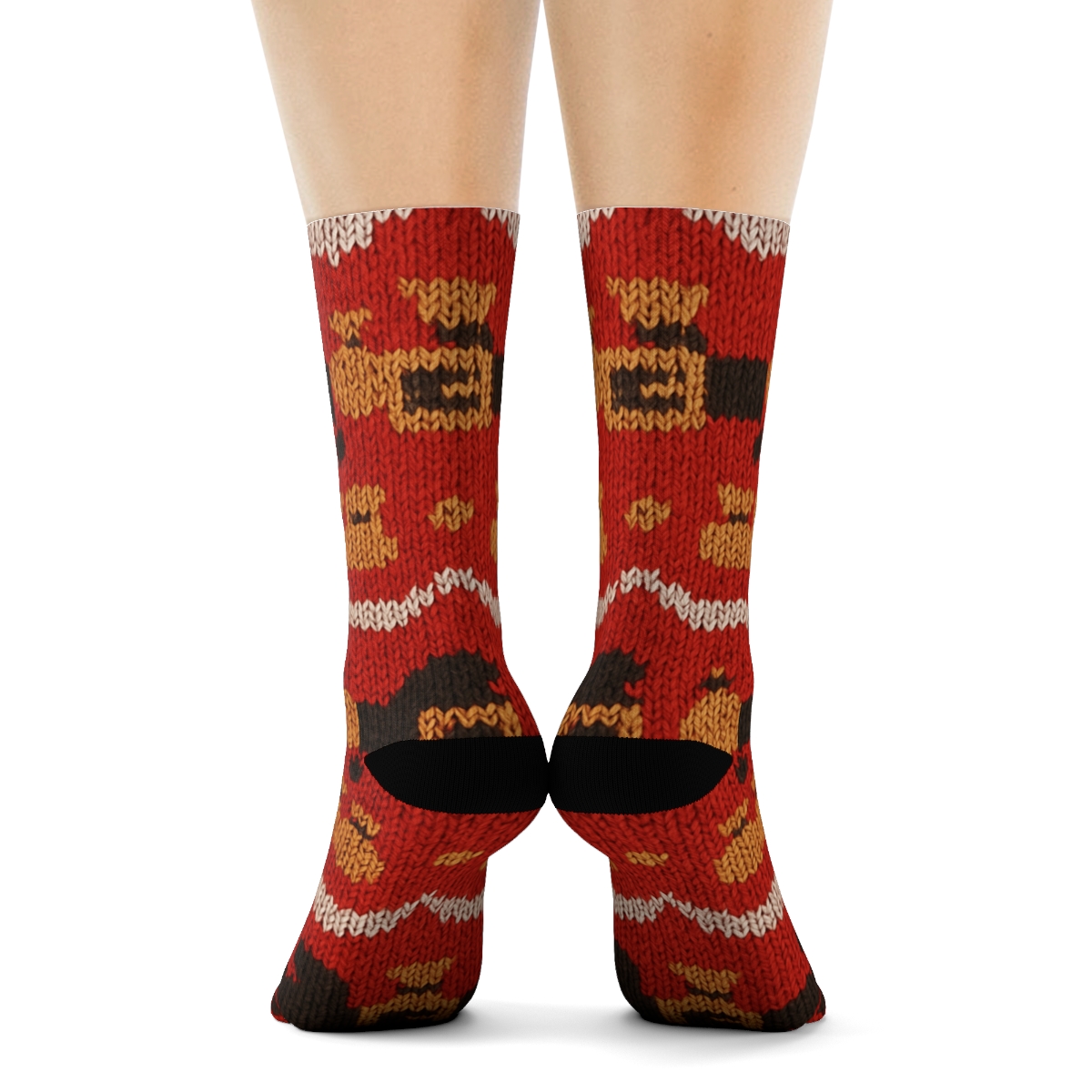 Santa Belt Buckle Wave Santa Edition comfortable cotton crew socks