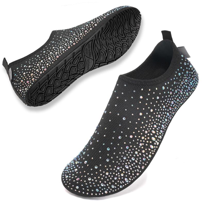 Diamond Knit Quick Dry Slip On Water Shoes For Women
