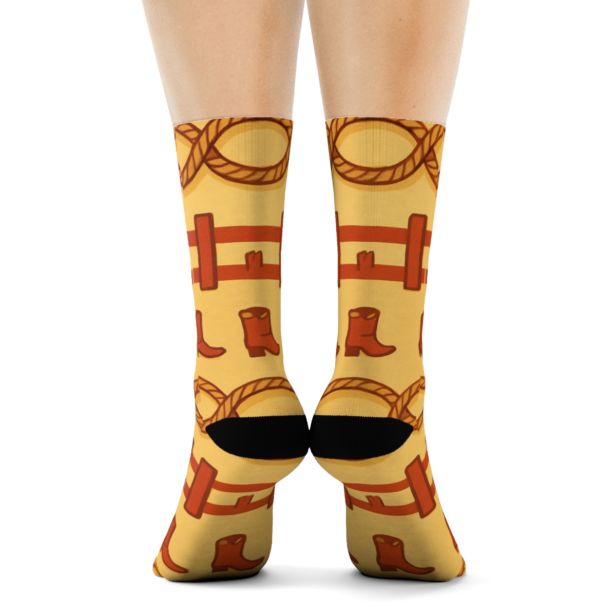 Rancher Lasso And Fence Post Bands stylish athletic crew socks