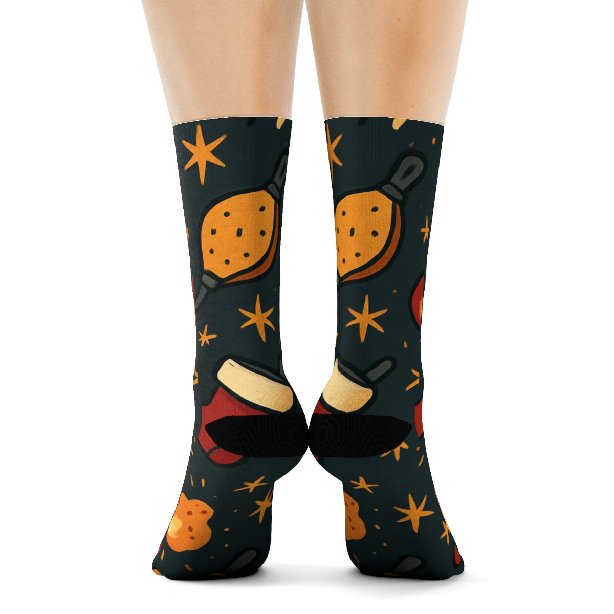 Stocking And Spark Scatter Fireplace Edition personalized crew socks