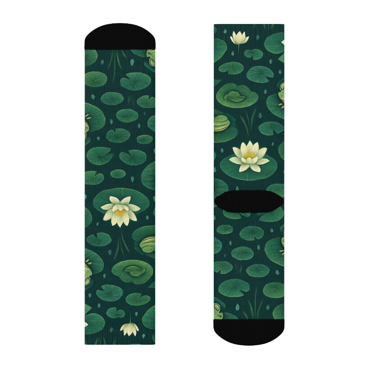 Lily Pad Glow Array personalized crew socks