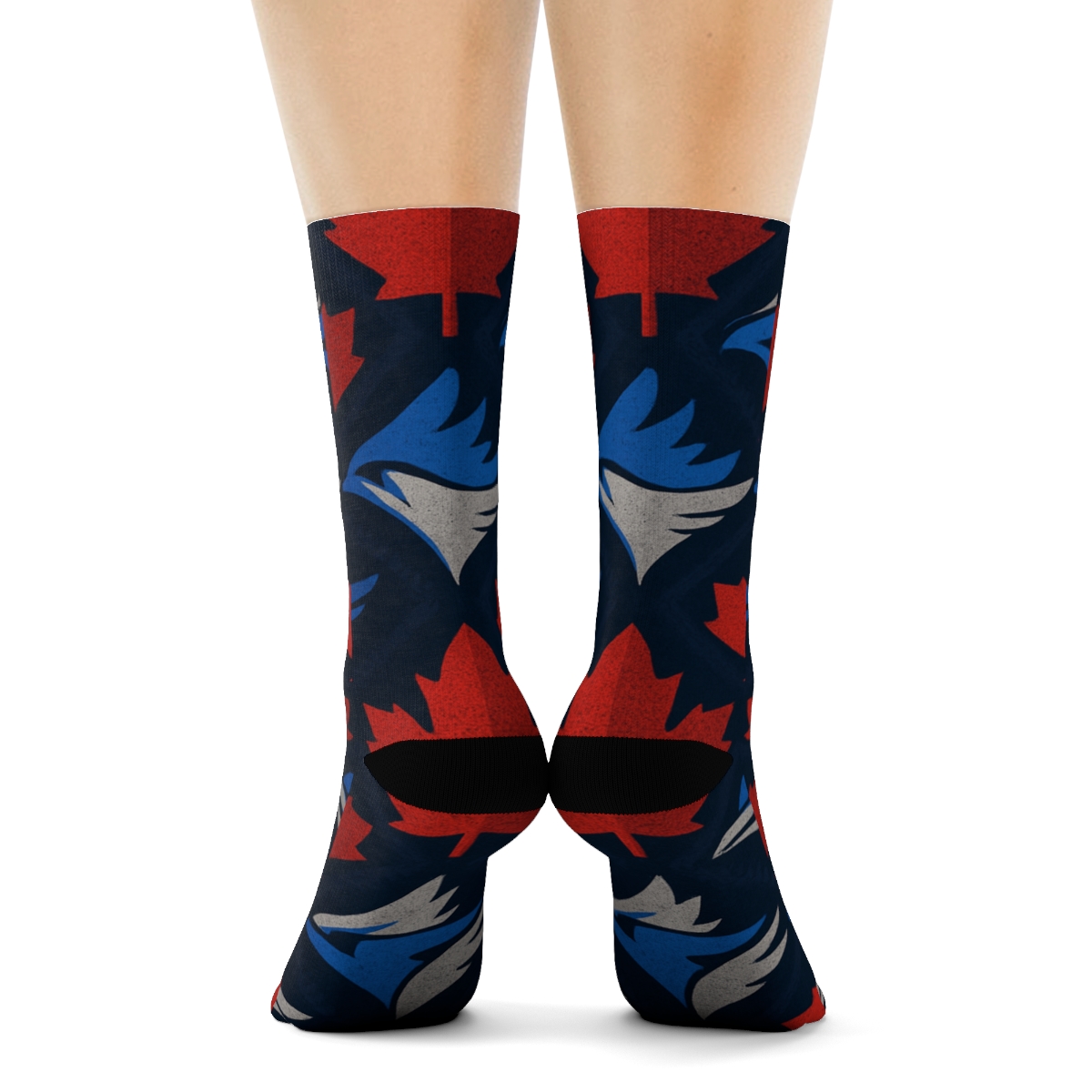 Blue Jays Chevron Stadium Repeat designer printed crew socks