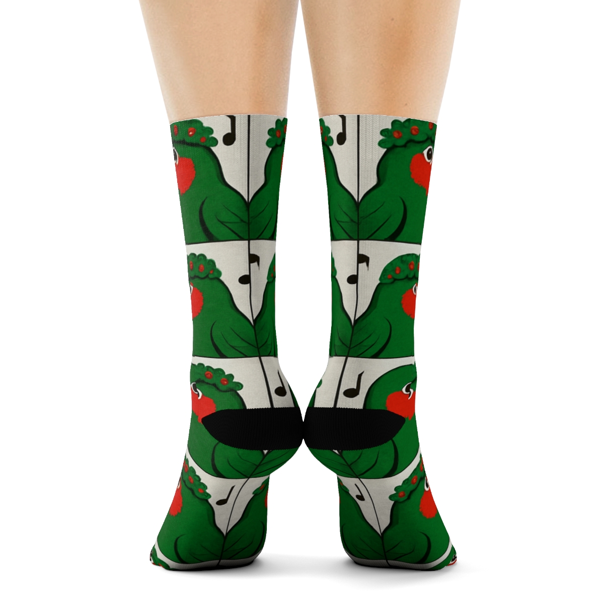 Parrot Carol Chorus unique graphic crew socks