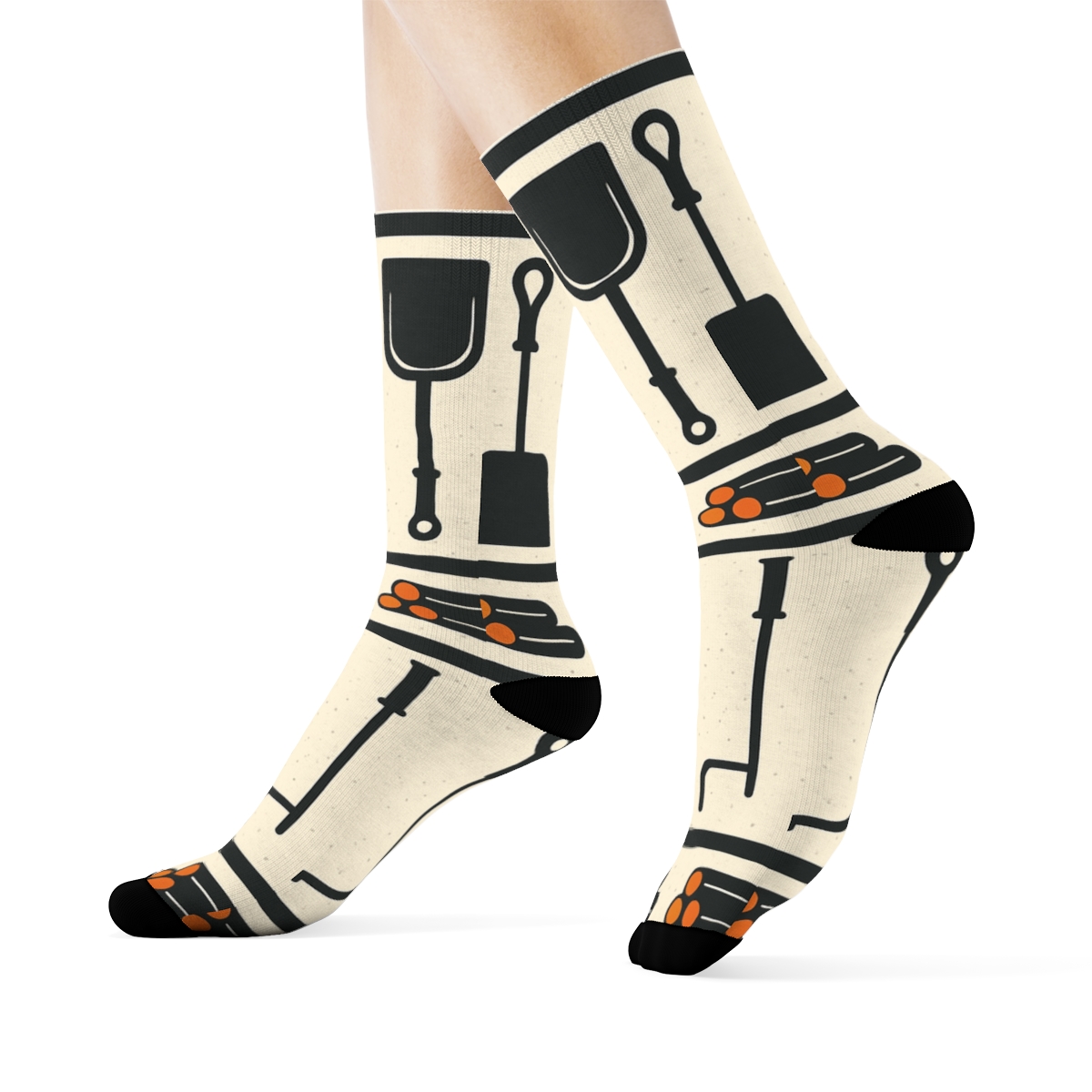Hearth Tool Bands With Fireplace Rhythm trendy patterned crew socks