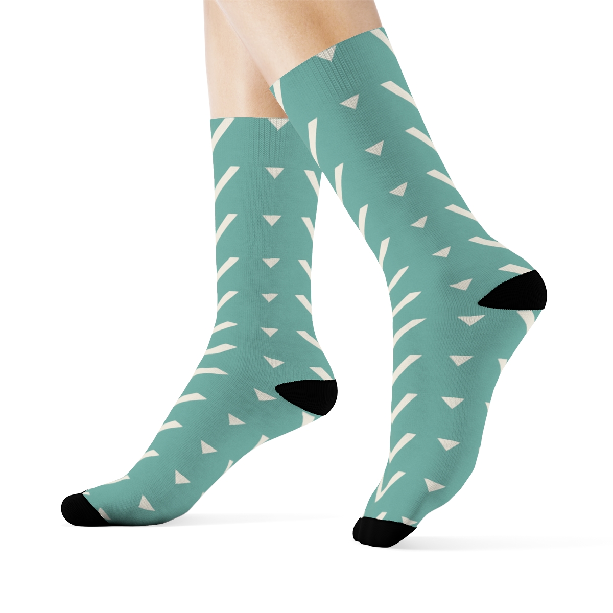 Slim Chevron March premium sports crew socks