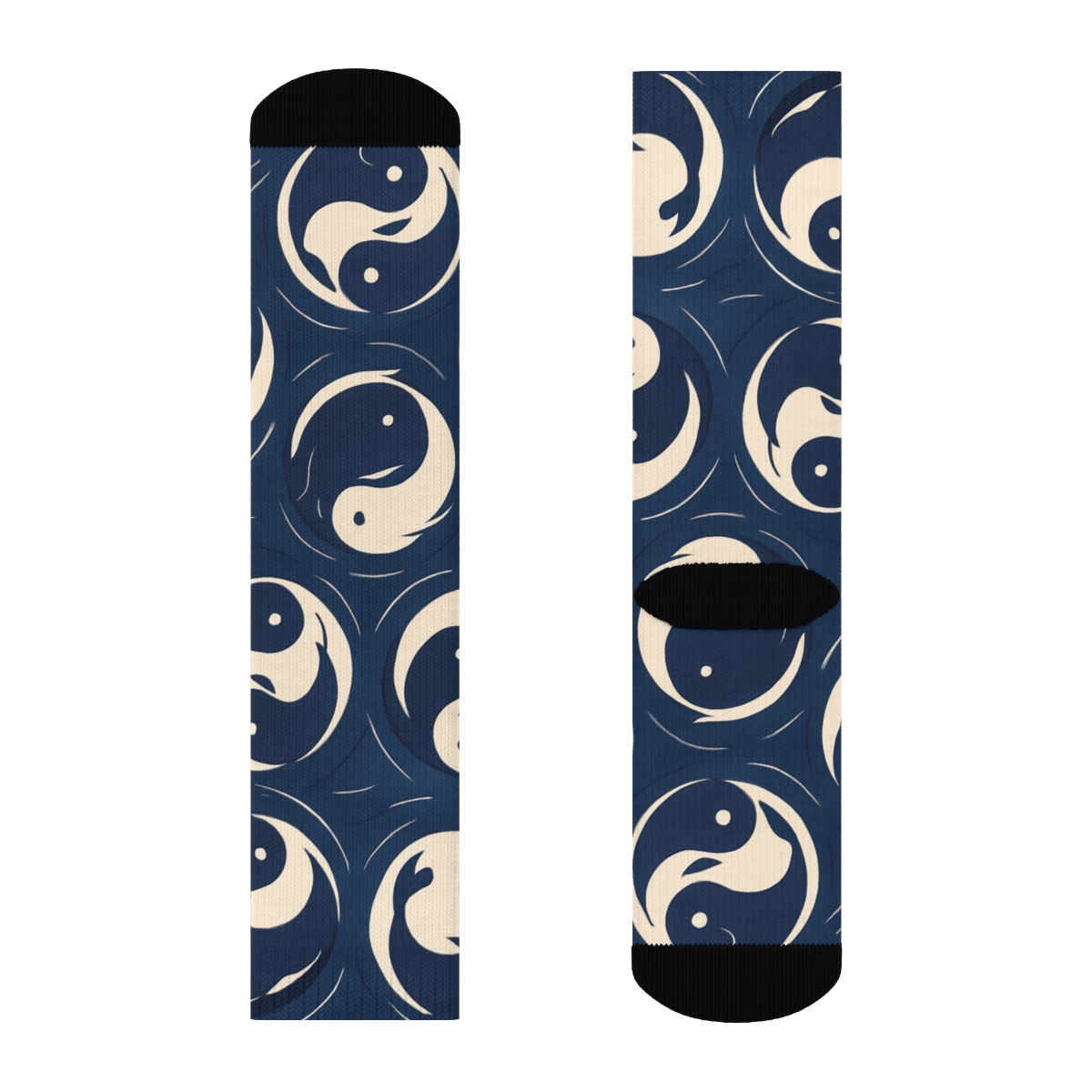Indigo Koi Duality Ring Tessellation stylish athletic crew socks