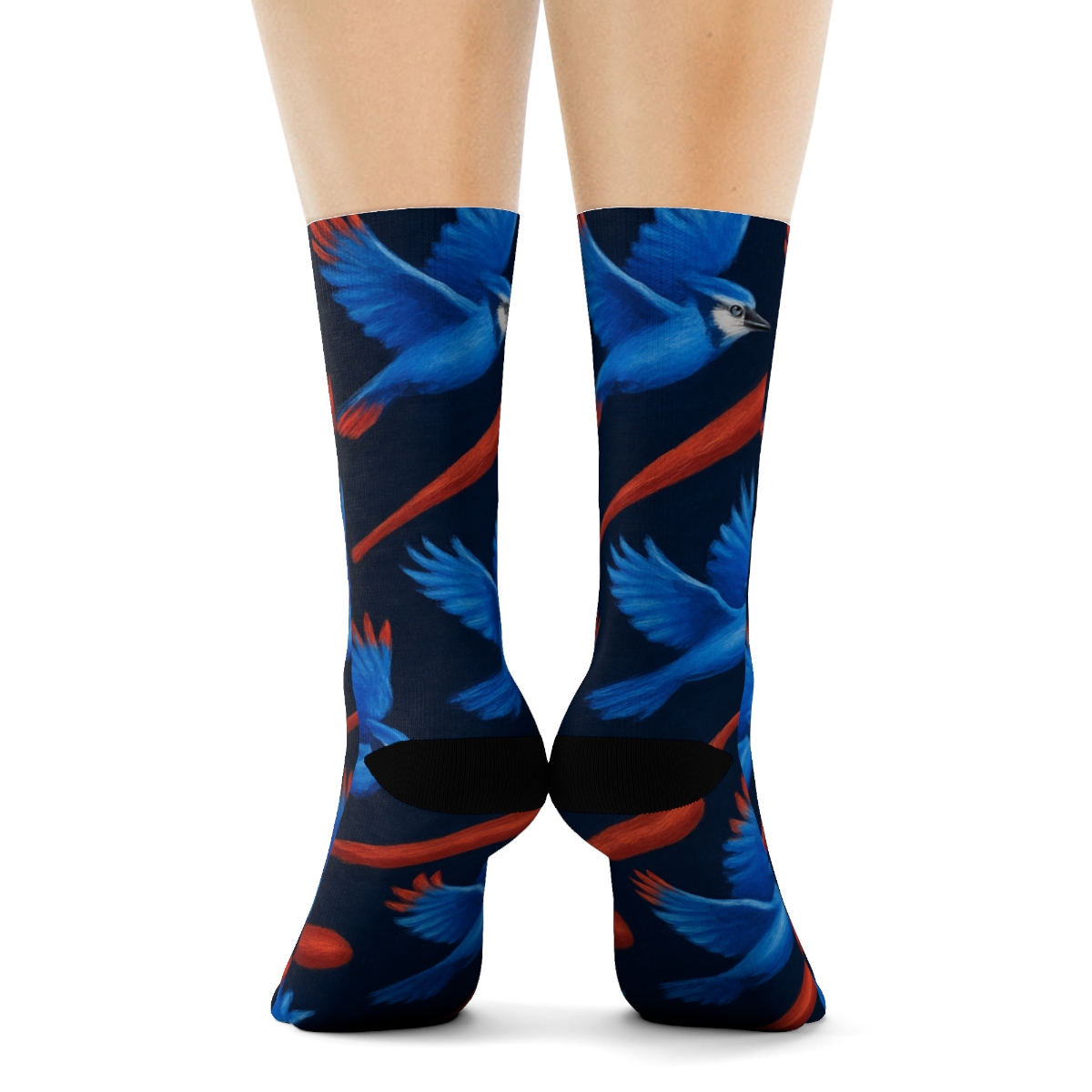 Blue Jays Flight Diagonal Stripe Fusion premium sports crew socks