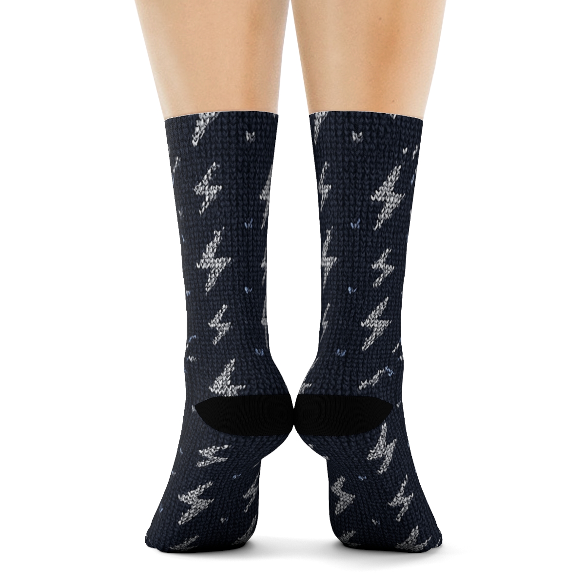 Micro Spark Scatter Knit Illusion premium sports crew socks