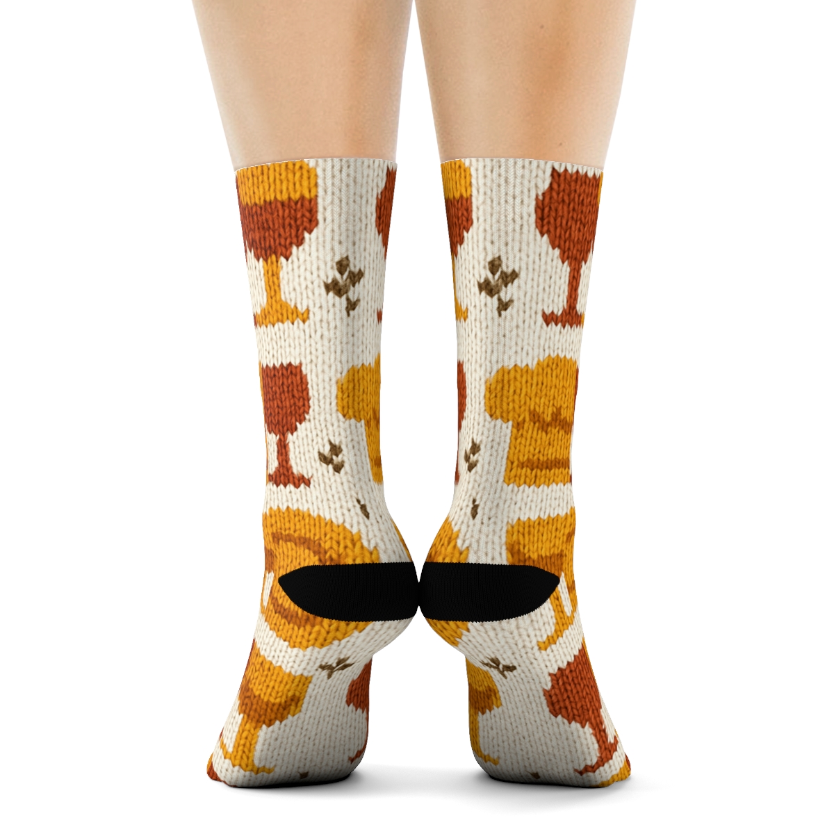 Chef Hat Checkered Pattern, Restaurant Manager Grade personalized crew socks