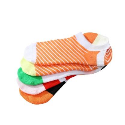 Pack Of 5 Sushi Pattern Crew Socks