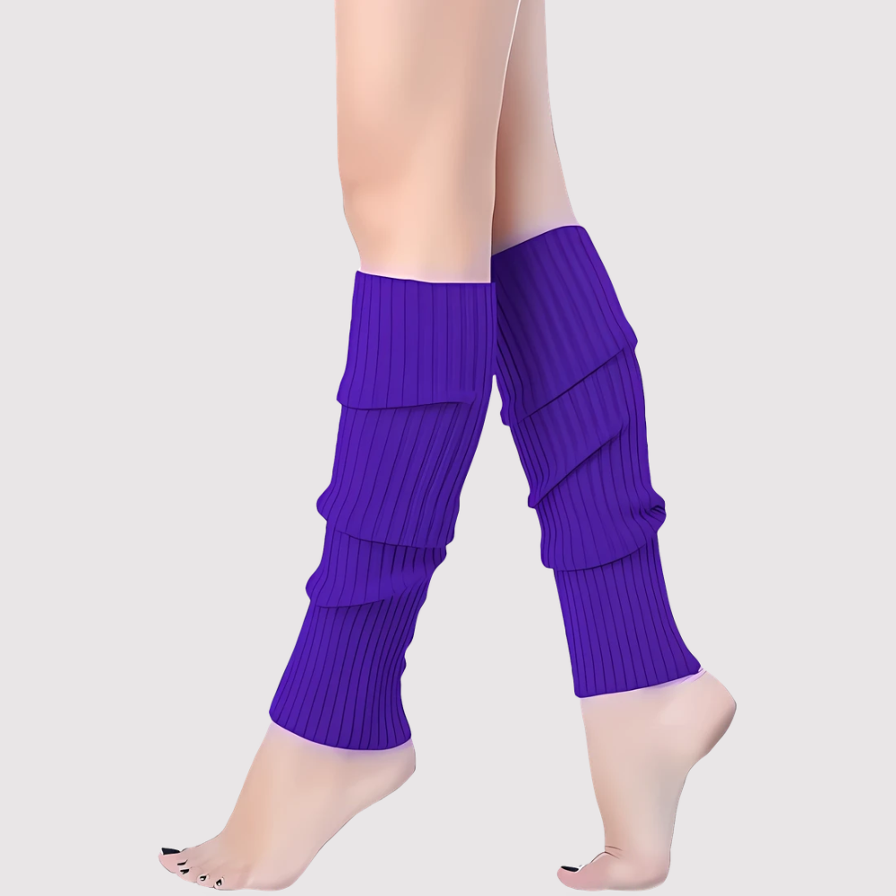 Women Juniors Neon Ribbed Leg Warmers