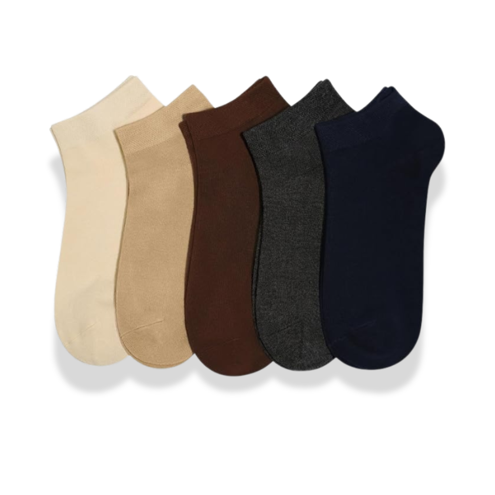 Pack Of 5 Lightweight Pastel Color Soft Sock