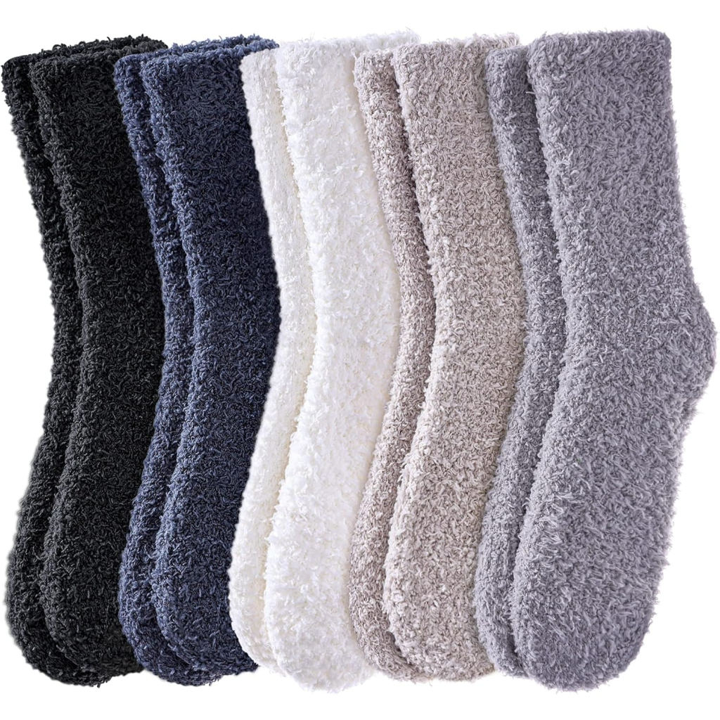 Women Super Soft Fuzzy Cozy Microfiber Winter Warm Slipper SocksSuper Soft Fuzzy Cozy Microfiber Winter Warm Slipper 5 Pair Of Socks - Image 12