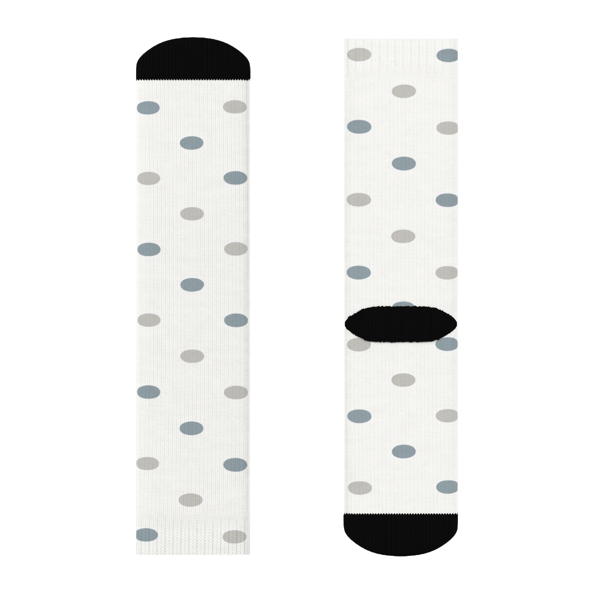 Quiet Pebble Scatter comfortable cotton crew socks