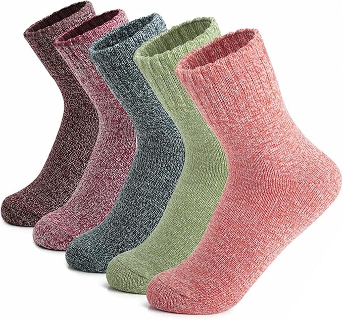 5 Pairs Of Soft Thick Wool Crew Socks5 Pairs Of Soft Thick Wool Crew Socks - Image 8