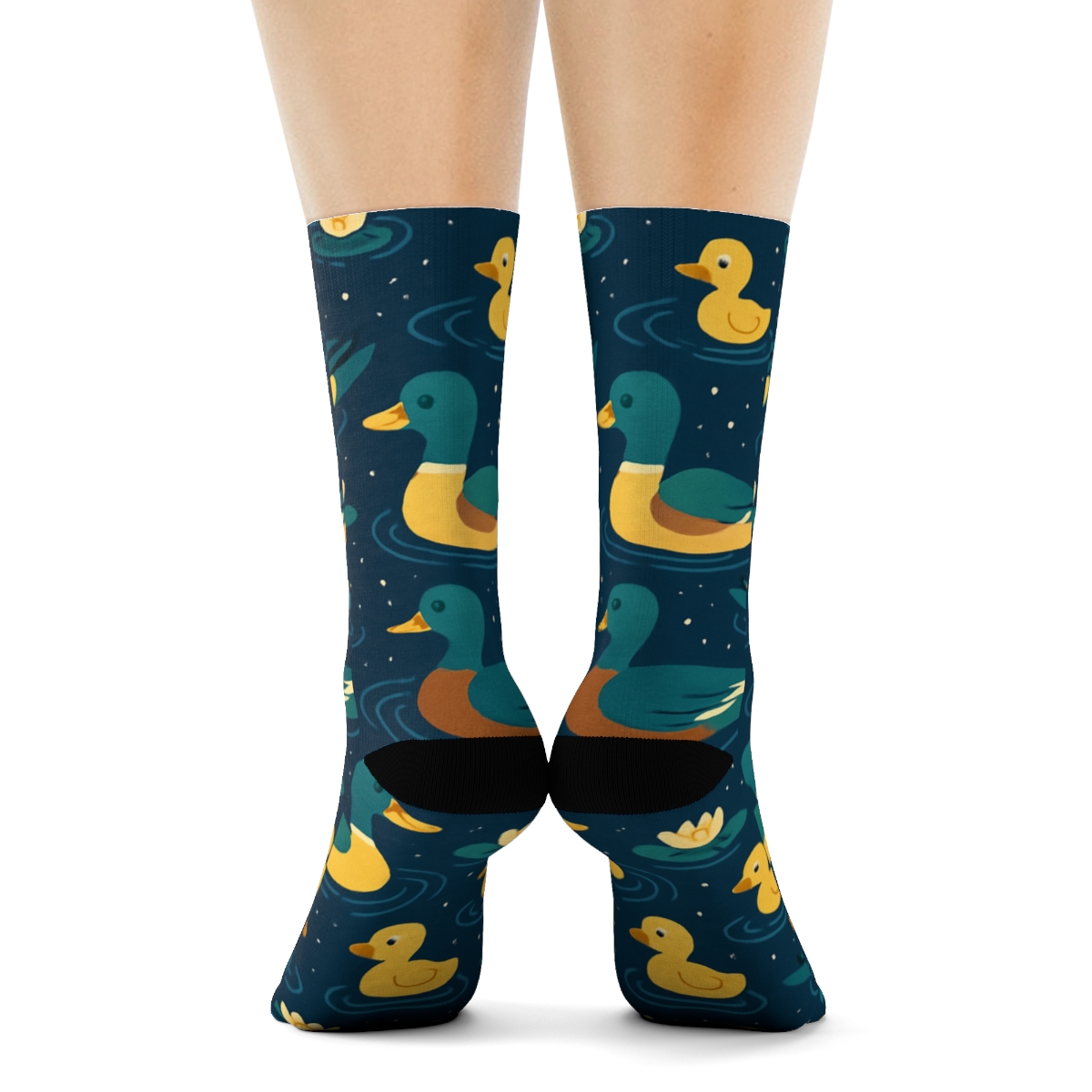 Starstream-Duck Constellation Pond Pattern premium sports crew socks