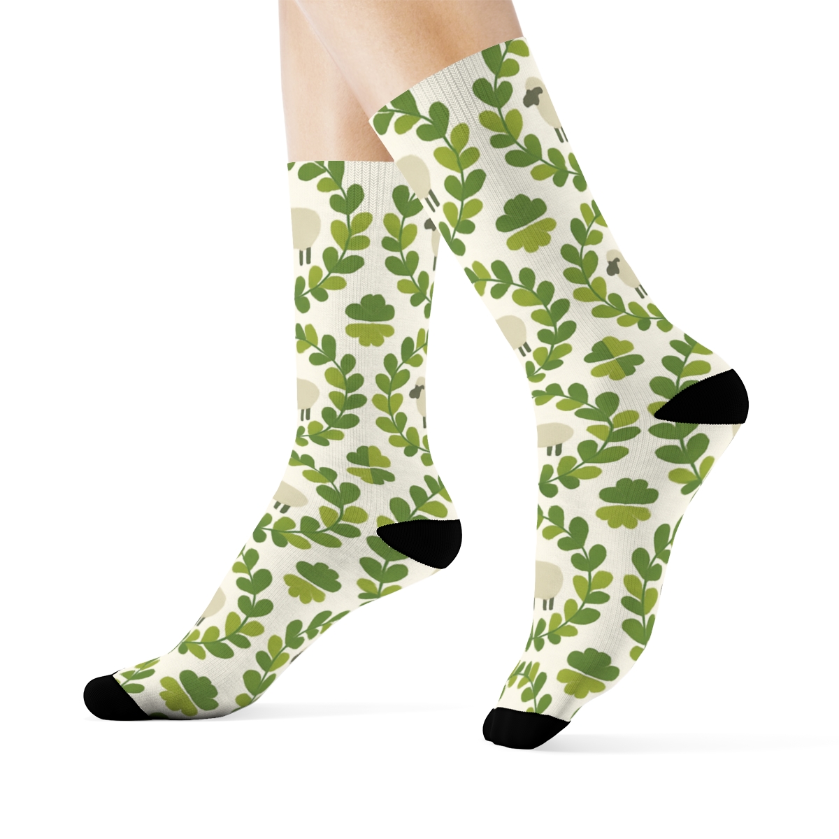 Clover Ring Meadow Dance Sheep comfortable cotton crew socks