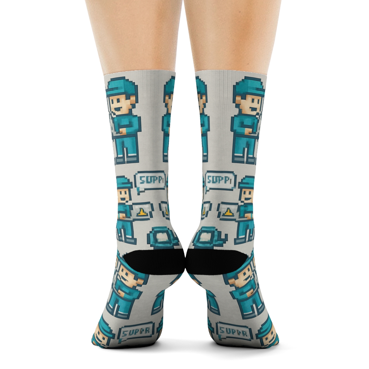 It Support Specialist Pixel Help Desk Parade soft everyday crew socks