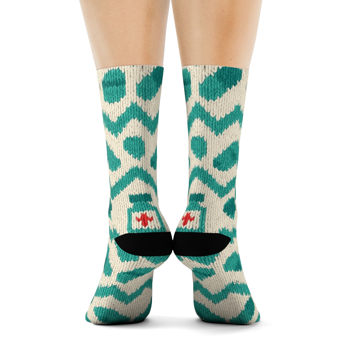 Capsule Knit Tiling Pharmacist Pattern stylish athletic crew socks