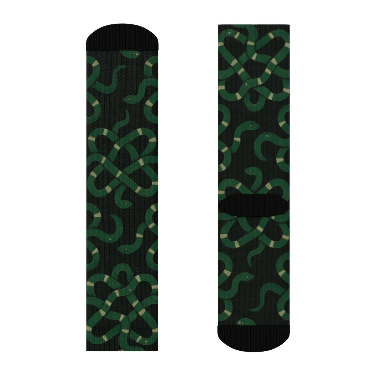 Snake Crown Constellation Pattern soft everyday crew socks