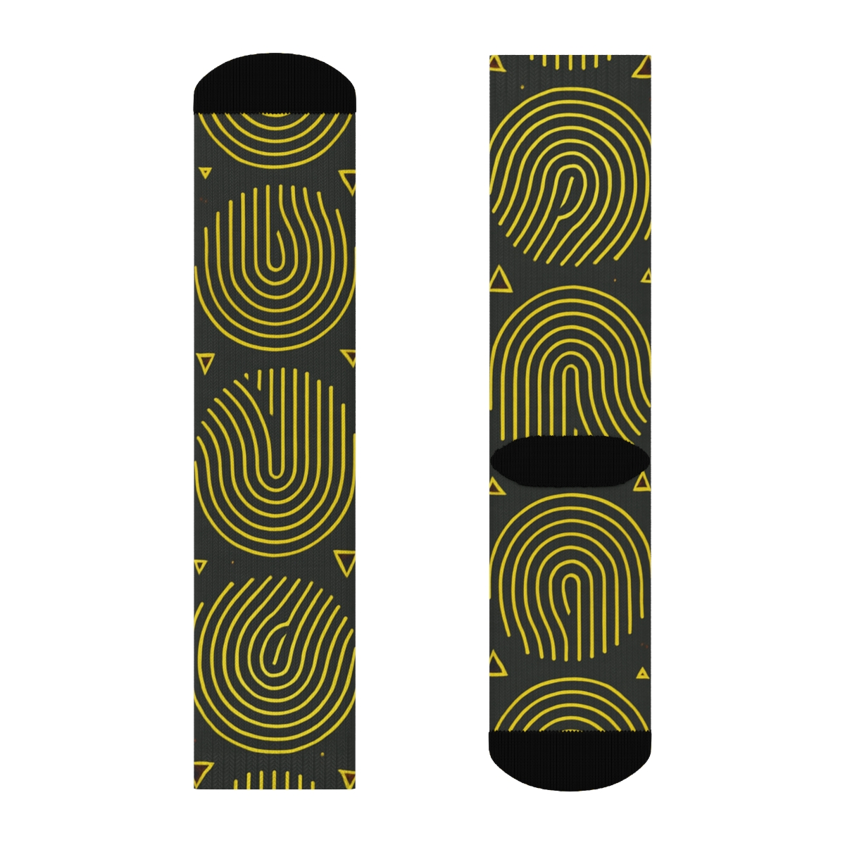 Fingerprint Lattice For The Crime Scene Investigator trendy patterned crew socks