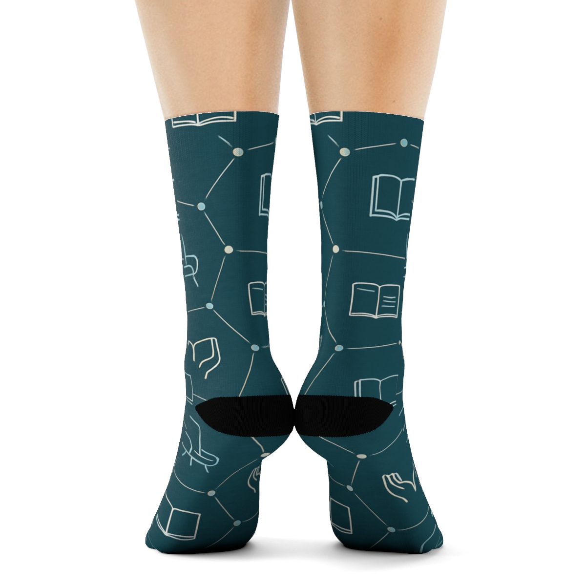 Star Map With Guidance Counselor Symbols premium sports crew socks