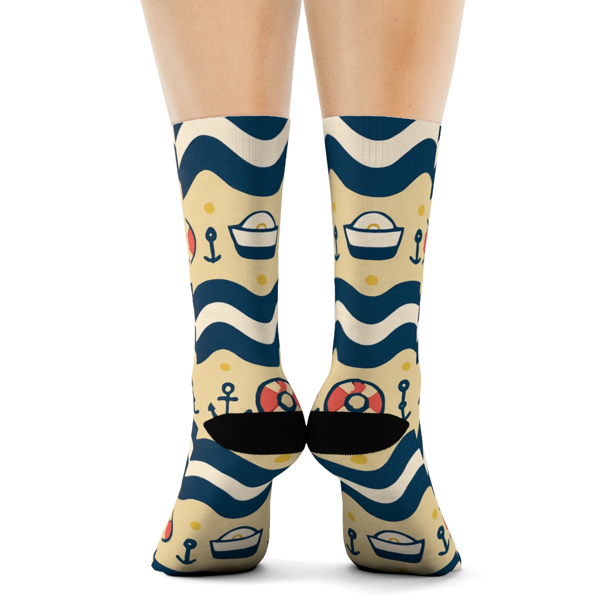 Wave Bandana Sailor Repeat custom crew socks