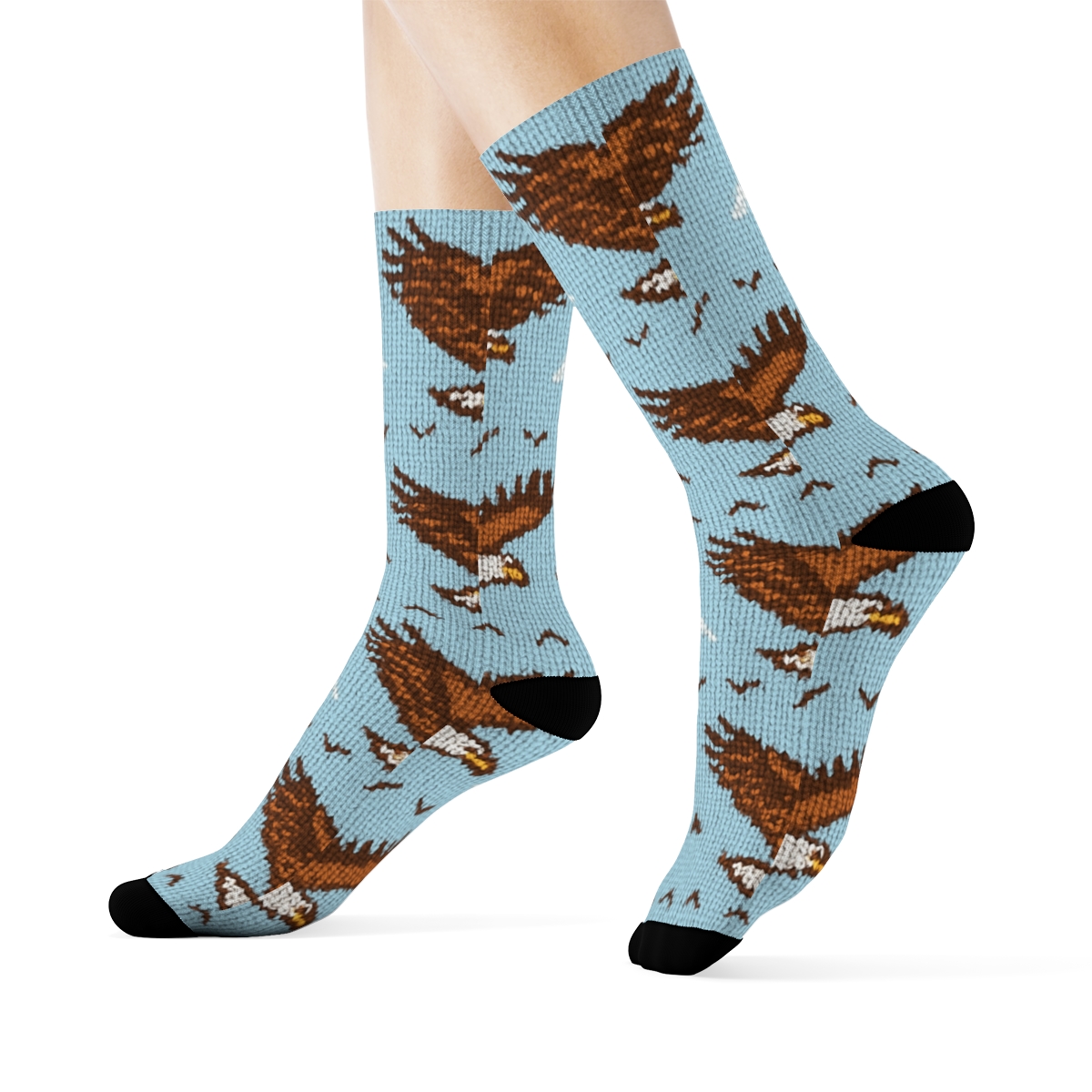 Eagle Constellation Flight Bands custom crew socks