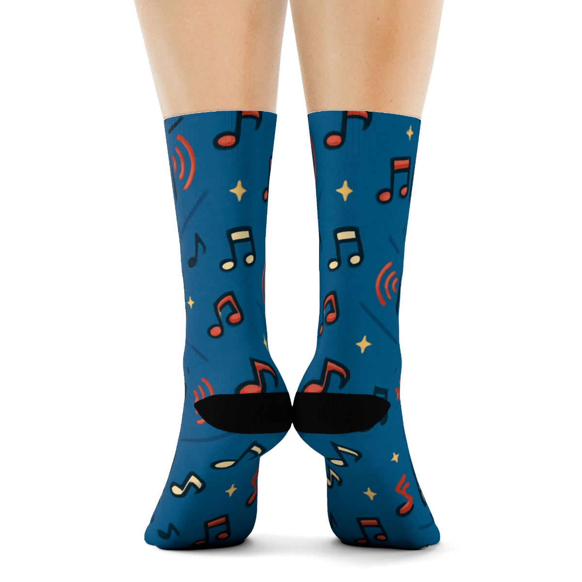 Microphone Carousel For The Musician Pattern personalized crew socks