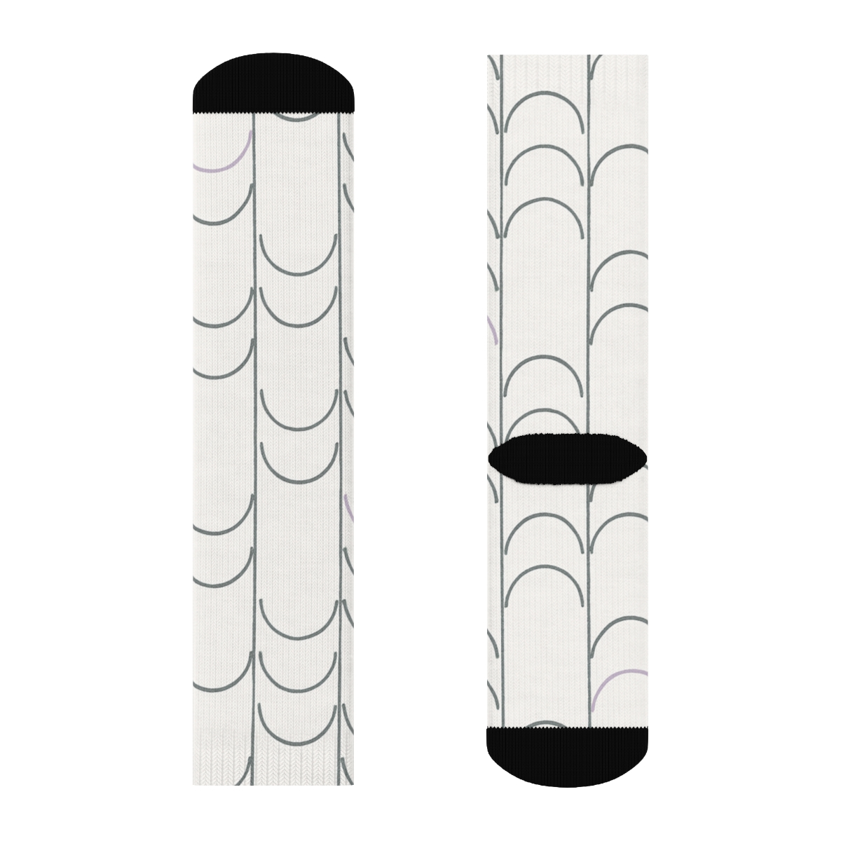 Micro Arc Ladder comfortable cotton crew socks