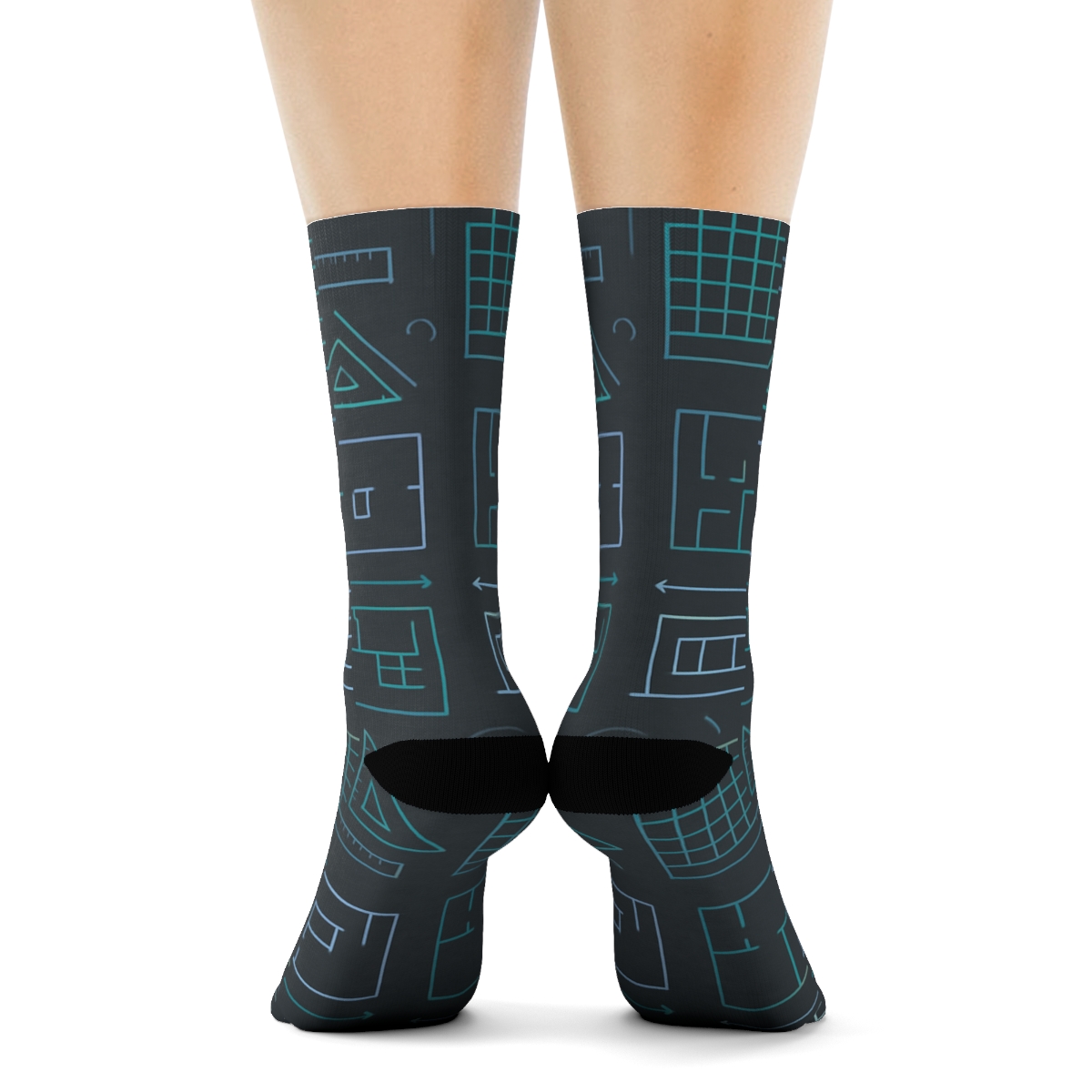 Blueprint Lattice For The Modern Architect stylish athletic crew socks