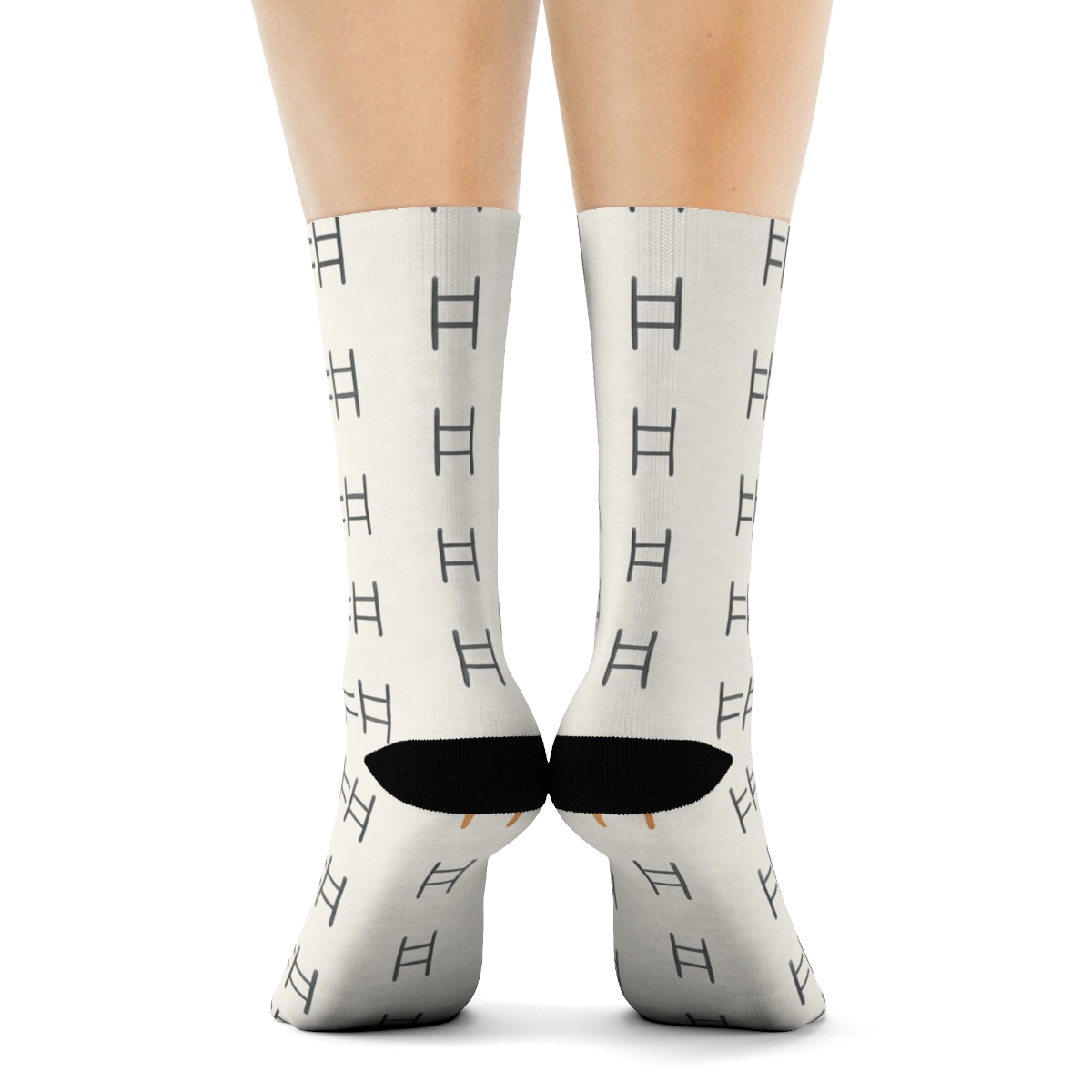Ladder Step Micro Bars soft everyday crew socks