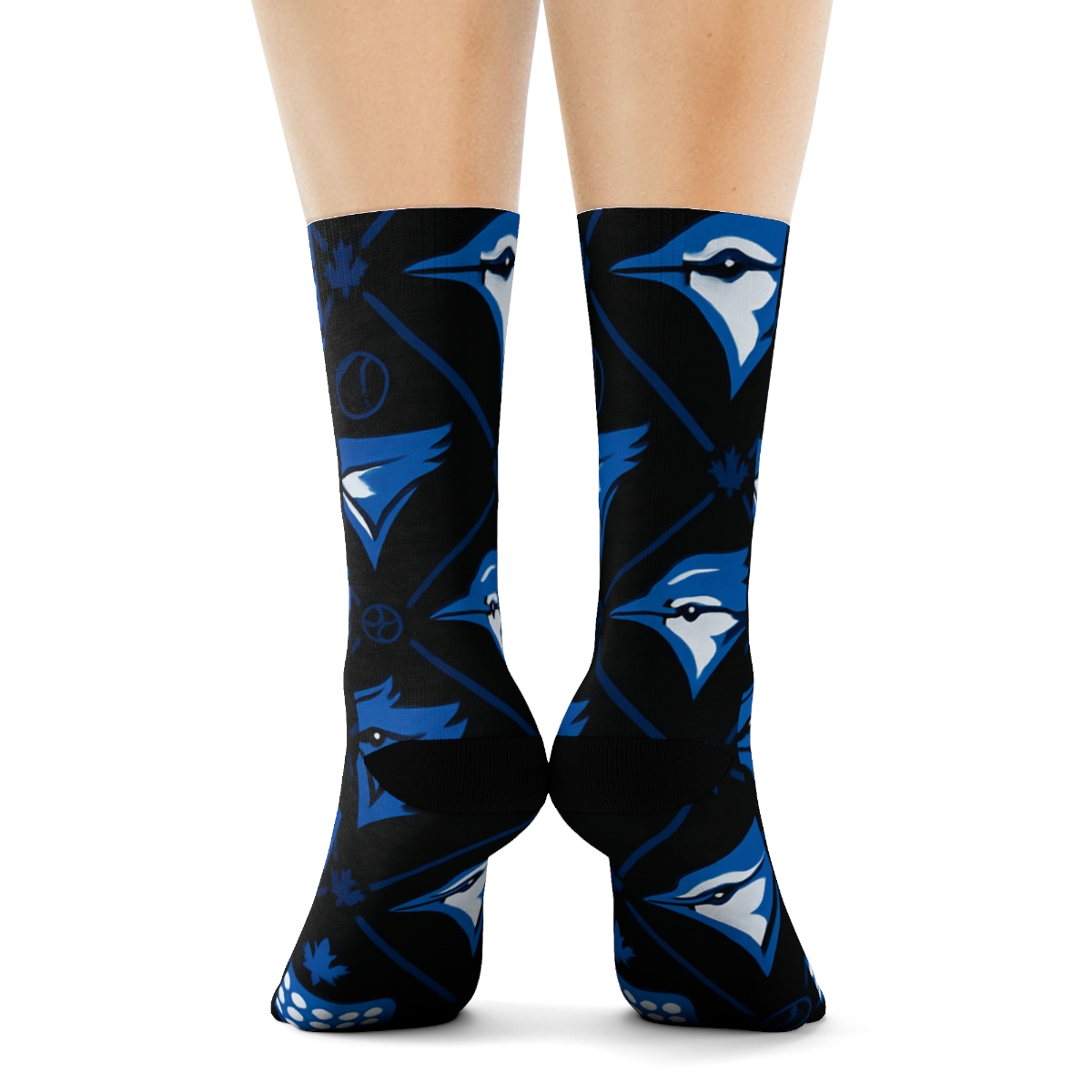 Blue Jays Stadium Light Lattice unique graphic crew socks