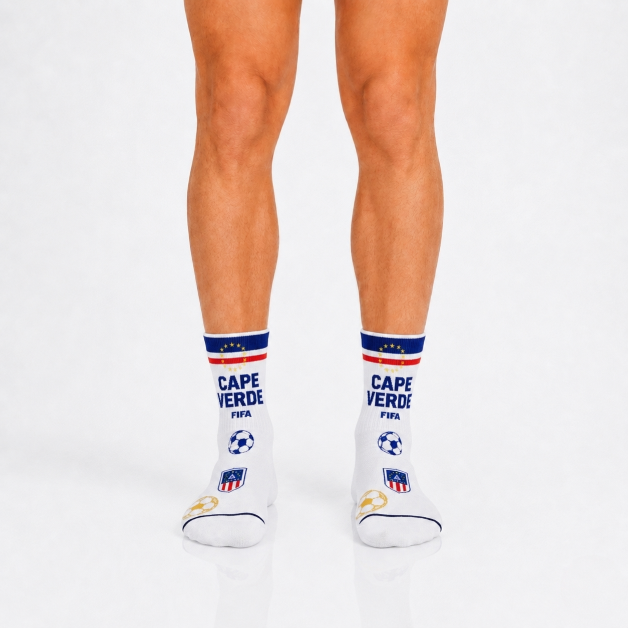 Unisex FIFA 2026 Cape Verde Soccer Fan Sports Themed SocksUnisex FIFA 2026 Cape Verde Soccer Fan Sports Themed Socks - Image 3