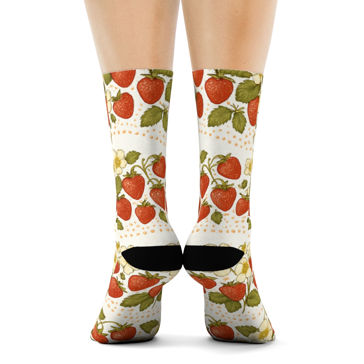 Strawberry Field Wave personalized crew socks