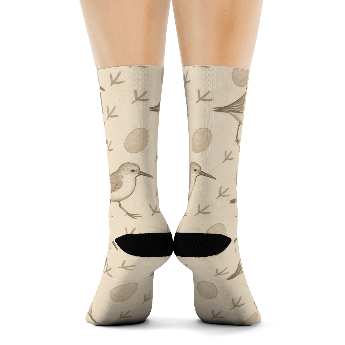 Sandpiper Shoreline Track Repeat custom crew socks