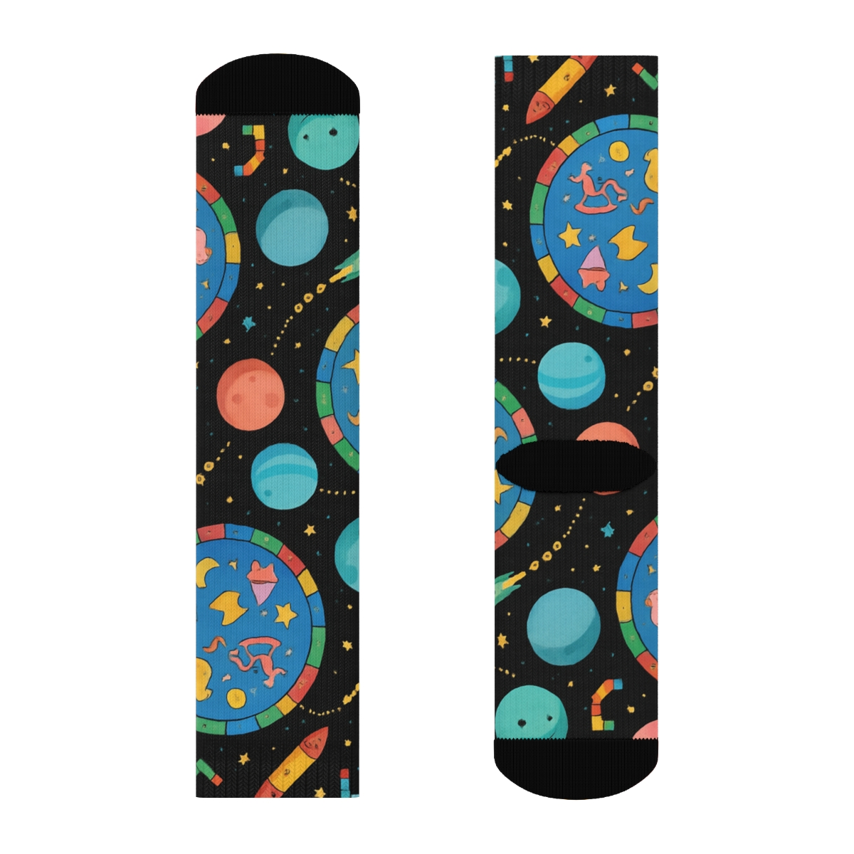 Childcare Worker Starfield Play Mat Panorama trendy patterned crew socks