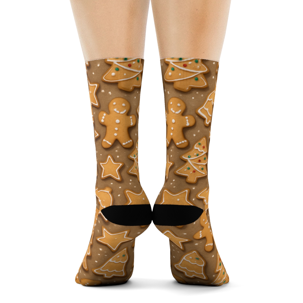 Holiday Cookies Milky Way Stripe stylish athletic crew socks
